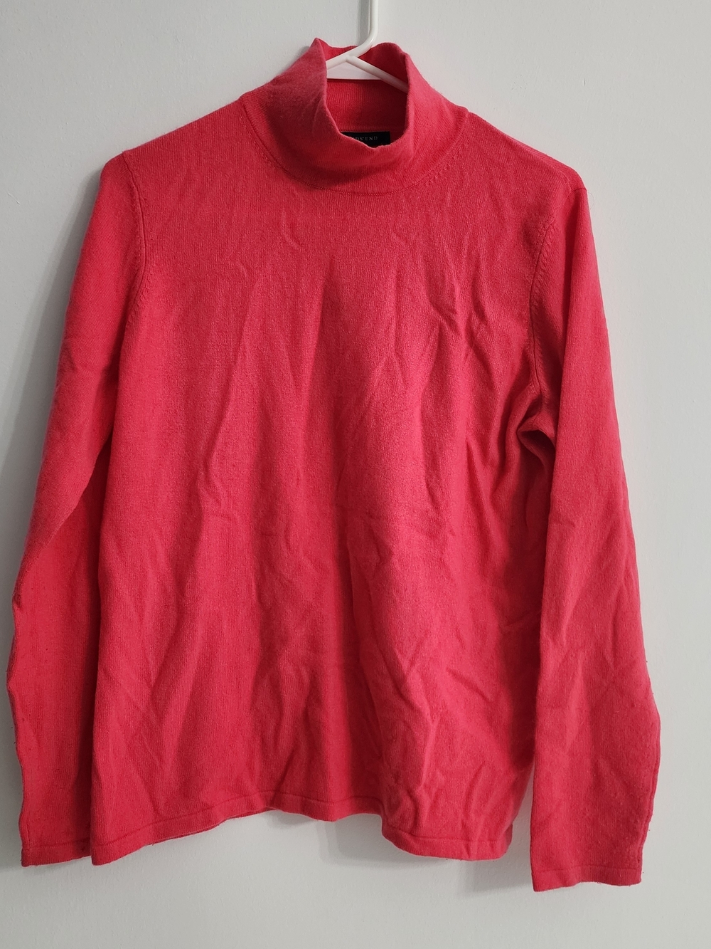 Classic Women's Pink Turtleneck Sweater